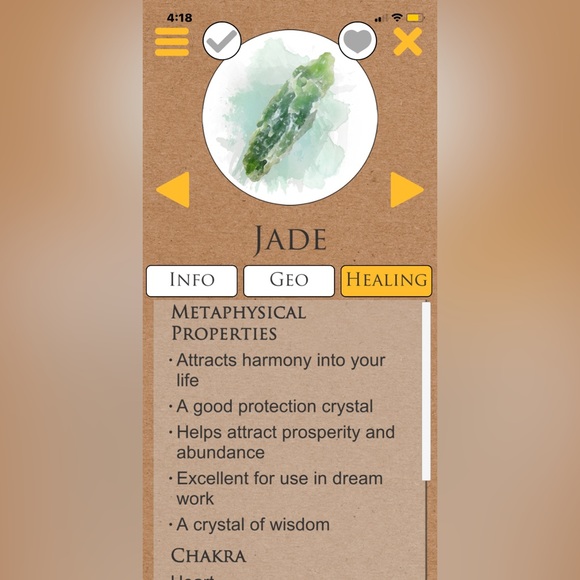 Raw Jade custom crystal. - Picture 2 of 2